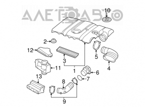 Air duct for VW Beetle 12-14 2.5 manifold