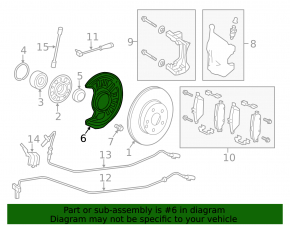 Brake Disc Cover Front Right Mercedes CLA 14-19