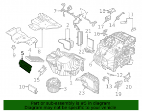 Cabin filter cover for Volkswagen ID.4 23-26 heater
