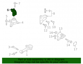 Engine mount front right Hyundai Sonata 11-15 hybrid