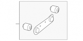 Rear left transverse control arm Chevrolet Malibu 13-15