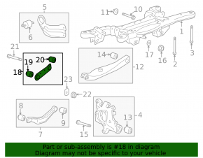 Rear left transverse control arm Chevrolet Malibu 13-15