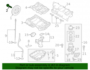 Kia Sorento 16-20 3.3 Crankshaft Pulley Bolt