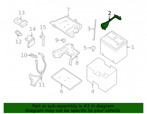 Battery bracket Nissan Pathfinder 13-20