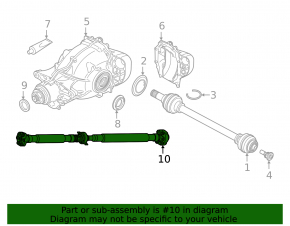 Rear propeller shaft BMW X3 G01 20-21 2.0T RWD