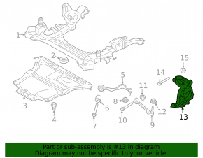 Front left axle shaft BMW 3 F30 13-18 AWD