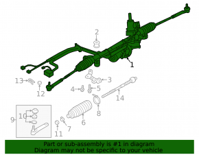 Steering rack Subaru Impreza 17- GK