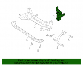 Front right trunnion Infiniti FX35 FX45 03-08 broken bolt under sensor
