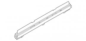 Curtain of the rear right door Audi A6 C7 12-18