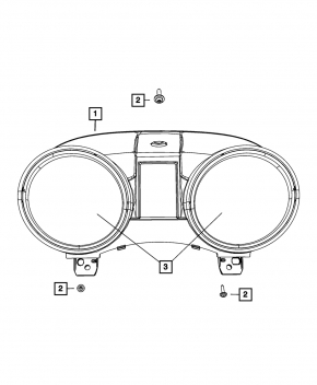 Instrument cluster Dodge Durango 12-12 5.7