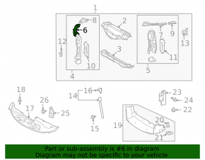 TV bracket, right eyelash, Lexus IS250 IS300 IS350 06-13