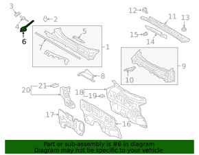 Right windshield wiper seal for Toyota Rav4 19-25 (scratches)
