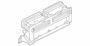 Nissan Rogue 21-24 Central Dashboard Air Deflector with Hazard Light Button, Type 2