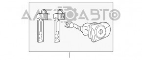 Front left lock cylinder Toyota Highlander 20-