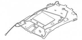Infiniti QX50 19-20 headliner without sunroof