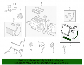 Honda CRV 12-16 Evaporator with Temperature Sensor