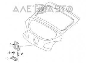 Hyundai Veloster 12-17 trunk lock