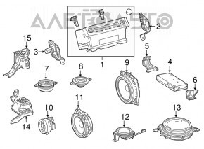 Left Dashboard Speaker Lexus RX350 RX450h 16-22
