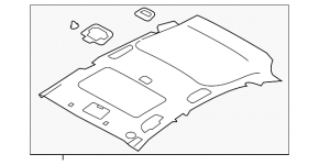 Subaru XV Crosstrek 18-23 Headliner Without Sunroof