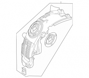 Front right fender liner for Mercedes X247 GLB 20-26 M260