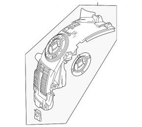 Front right fender liner for Mercedes X247 GLB 20-26 M260