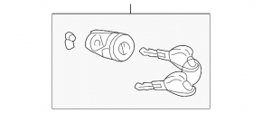 Front left lock cylinder Mazda6 03-06