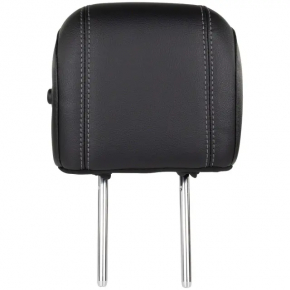 Headrest rear right Ford Explorer 11-19 leather black, dented