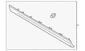 Lincoln Corsair 20-26 Lower Front Right Door Trim