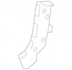 Left rear bumper mount for Land Rover Range Rover Velar 18-23