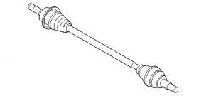 Drive axle rear left Mazda CX-5 13-16