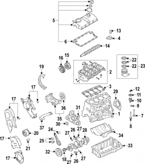 Connecting rod with piston VW Passat b7 12-15 USA 2.0 TDI