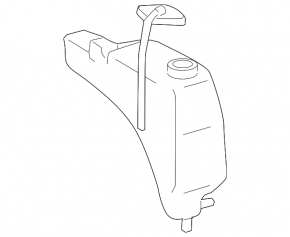 Expansion tank cooling Lexus RX350 RX450h 10-15
