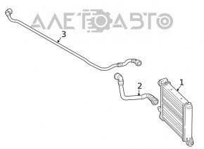 Upper auxiliary radiator cooling pipe for BMW X2 F39 18-23 B46