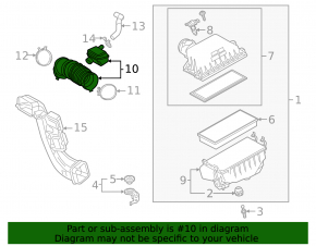 Air duct for manifold Toyota Rav4 20-25 hybrid, USA built