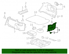 Trunk opening trim Chevrolet Camaro 16- convertible