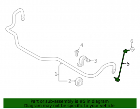 Front stabilizer bar link left BMW 3 G20 19-