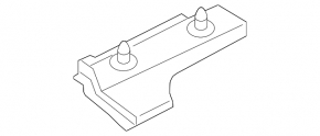 Hood seal rear right Volvo V90 17-22 usa on the hood