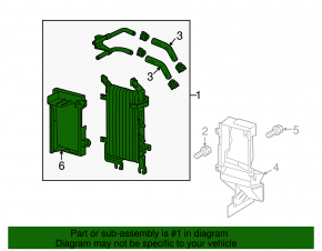 Oil cooler automatic transmission Toyota Sequoia 08-16