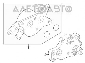 Oil cooler automatic transmission Toyota Sequoia 08-16