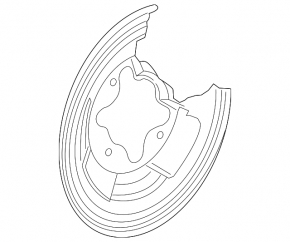 Rear left brake disc cover for Honda CRV 17-22