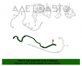 Steering rack cooling tubes Chrysler 200 11-14 2.4 4-speed