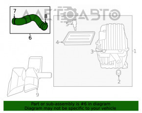 Air duct Dodge Journey 11-20 2.4