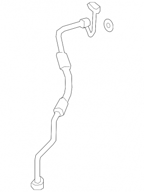 Air conditioning pipe, compressor-heater, second Audi E-Tron 19-23