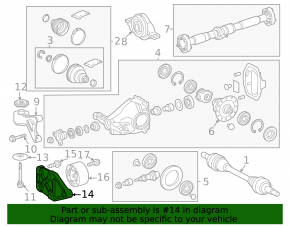 Rear gearbox bracket Toyota Rav4 19- 2.5 AWD