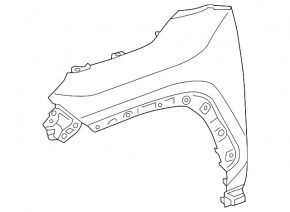 Front left fender Toyota Rav4 19-24