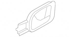 Interior front right door handle for VW Tiguan 09-17 with central locking button