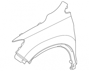 Front left fender Honda Pilot 16-21