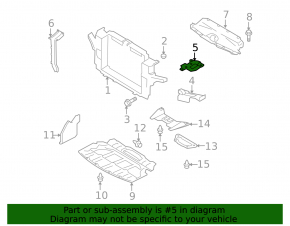Left hood lock bracket for Infiniti QX50 14-17