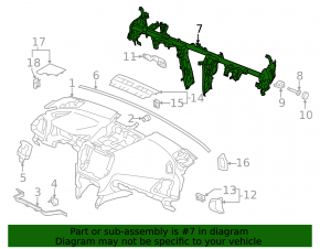 Subaru Forester 25-26 Torpedo Reinforcement Pipe