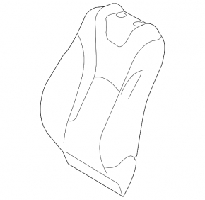 Driver's seat for Toyota Prius 50 19-22 without airbag, cloth, black and gray, mechanical, without headrest, dry-cleanable